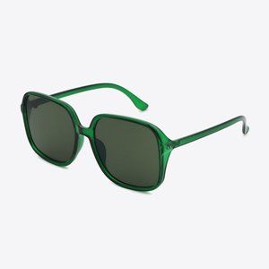 Polycarbonate Square Sunglasses in Green